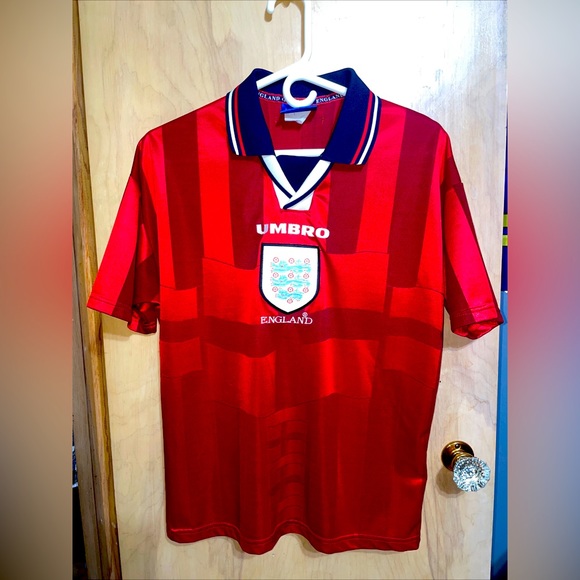 Umbro Vintage England 1997/99 Away Soccer Jersey Men’s Size Small - Picture 1 of 5